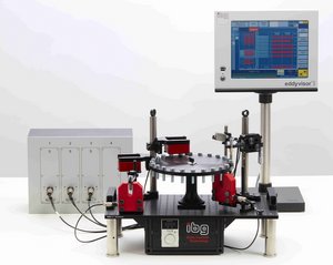 A comprehensive view of the IBG Turntable Mobile Test Station, designed for versatile and efficient testing of screws, bolts, fastener and stamped parts 